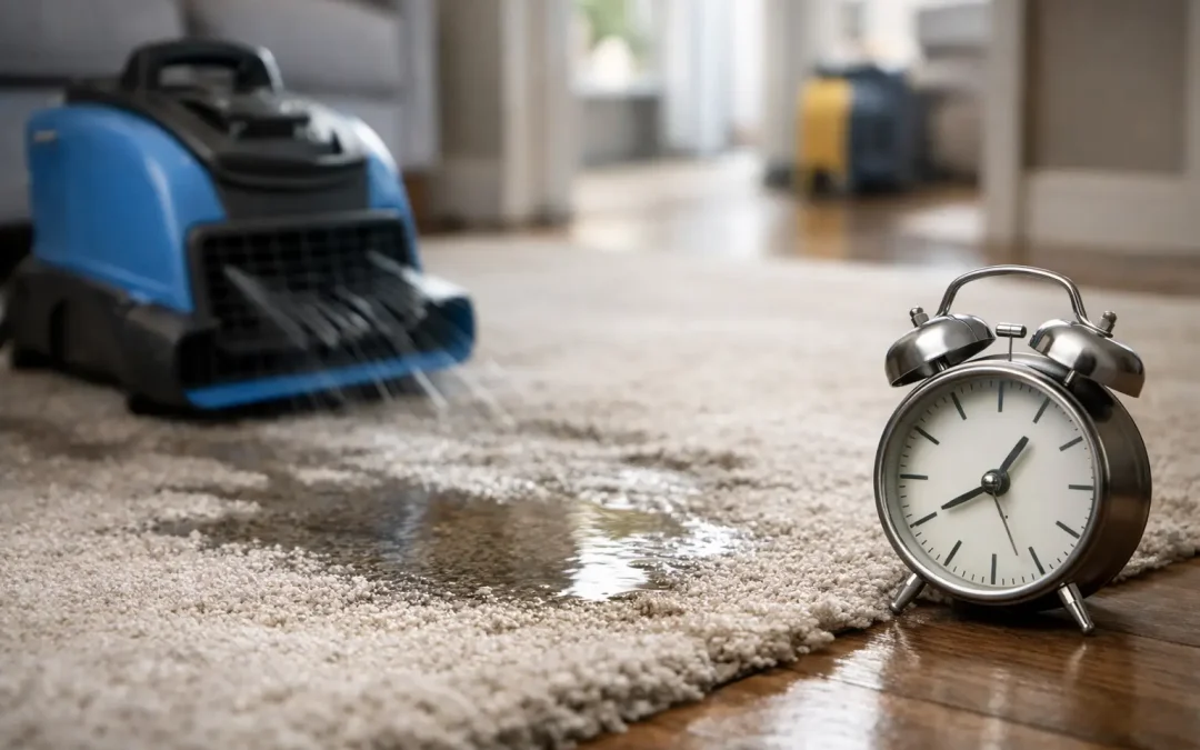 Wet Carpet Drying: First 24 Hours Matter
